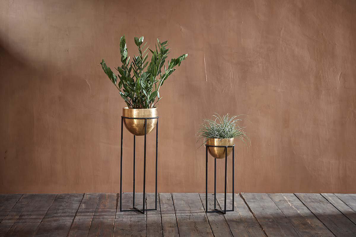 brass plant pot holders Atsu Brass Planter Stand – Nkuku