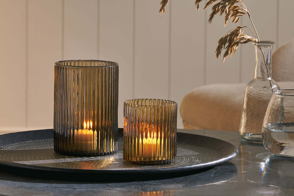 Malana Recycled Glass Candle Holder