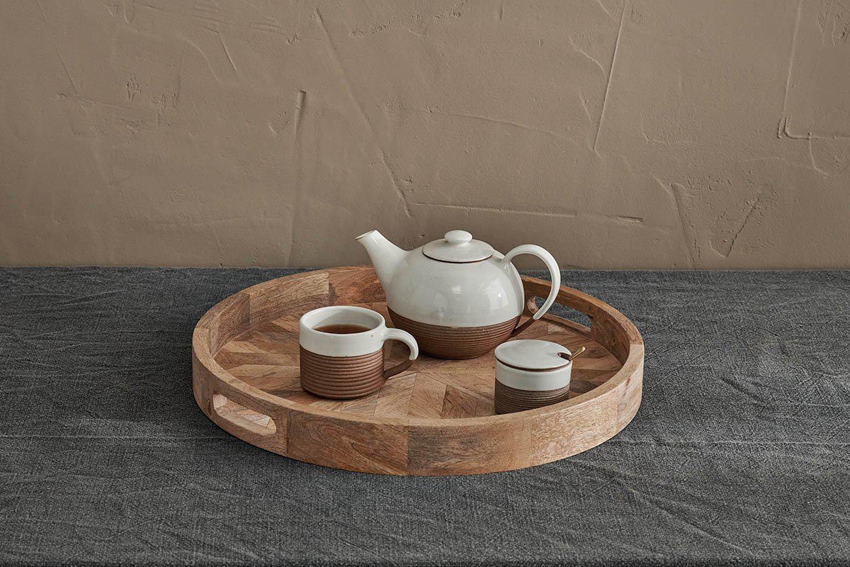 Pawi Mango Wood Tray Round – Nkuku