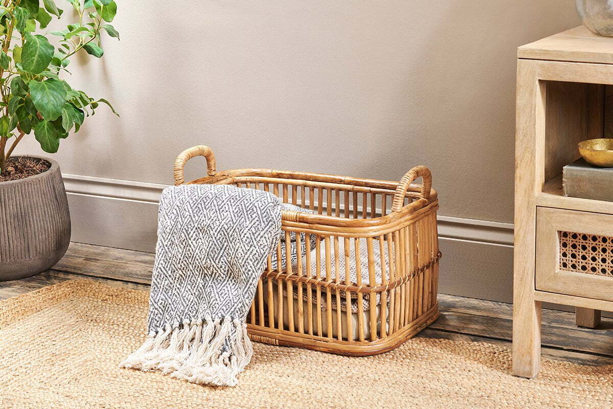 Rammi Rattan Laundry Basket – Nkuku