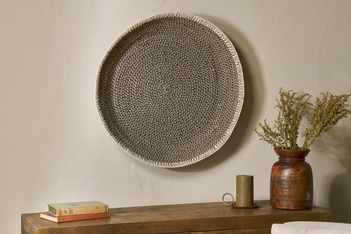 Sadie Basket Wall Art Black & Natural nkuku