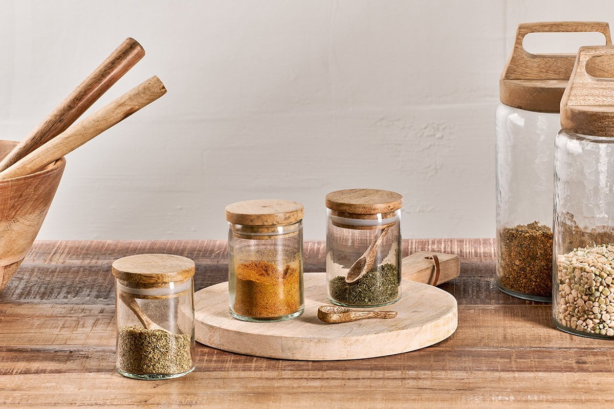Izaan Spice Jar - Clear - (Set of 3) – Nkuku