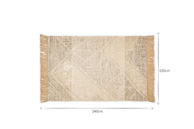 Anaisha Cotton & Jute Rug - Natural & Grey