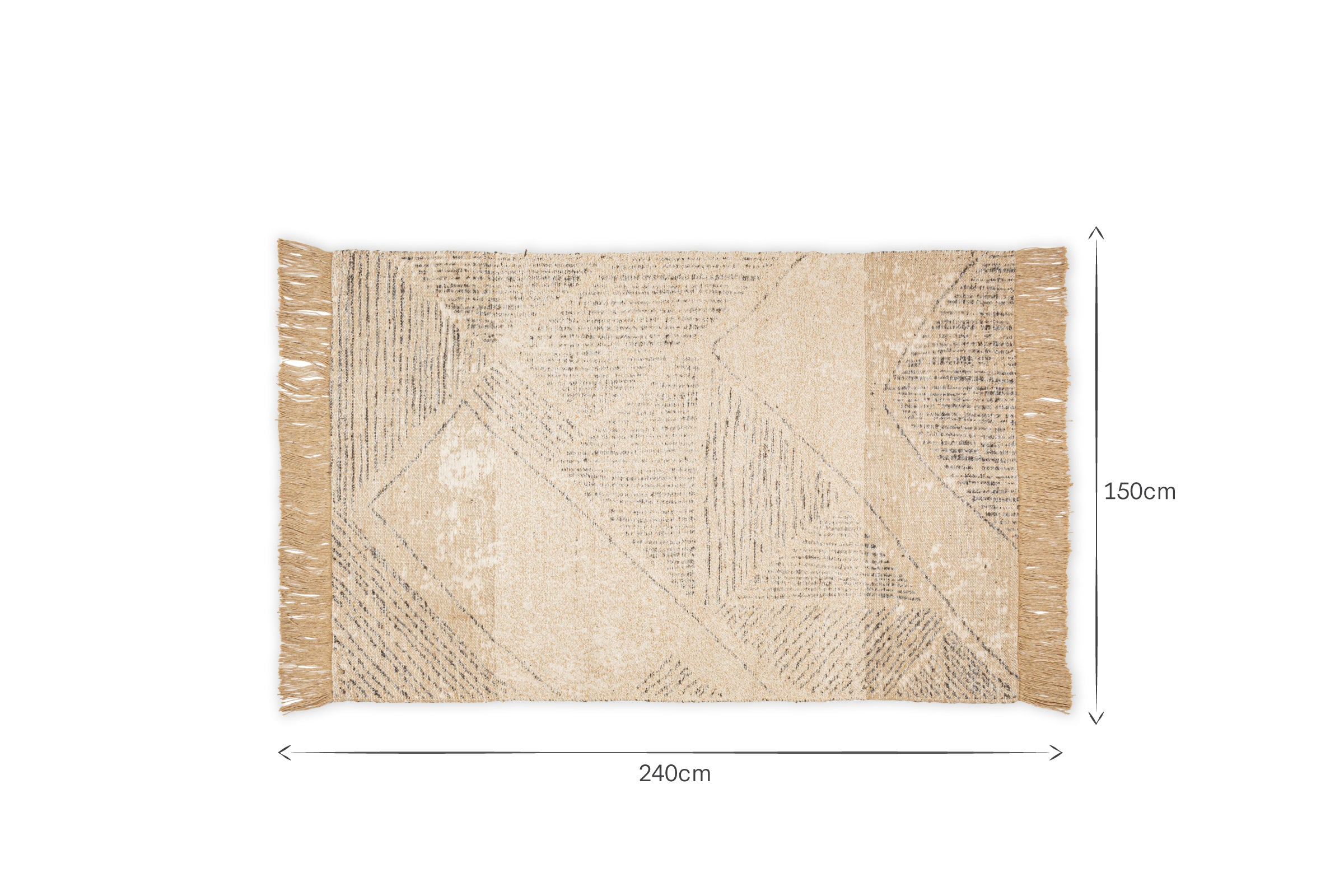 Anaisha Cotton & Jute Rug - Natural & Grey