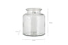 Akra Recycled Glass Vase - Clear