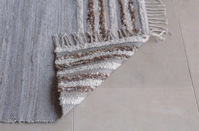 Aadita Jute & Wool Rug - Grey-nkuku