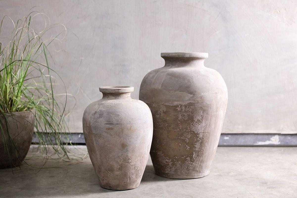 Affiti Clay Tapered Pot Small