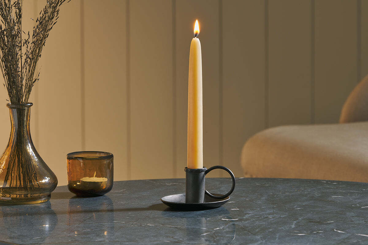 Amri Iron Candlestick Antique