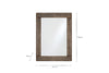 Bahula Decorative Outdoor Mirror - Rust
