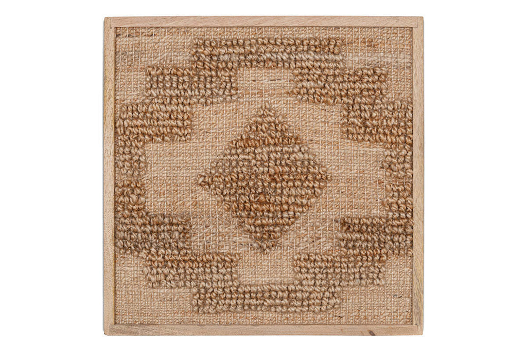 Image showcasing Bawal Hemp & Jute Wall Art - Natural