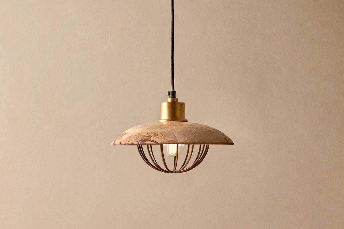 Chakai Wood & Metal Pendant Small
