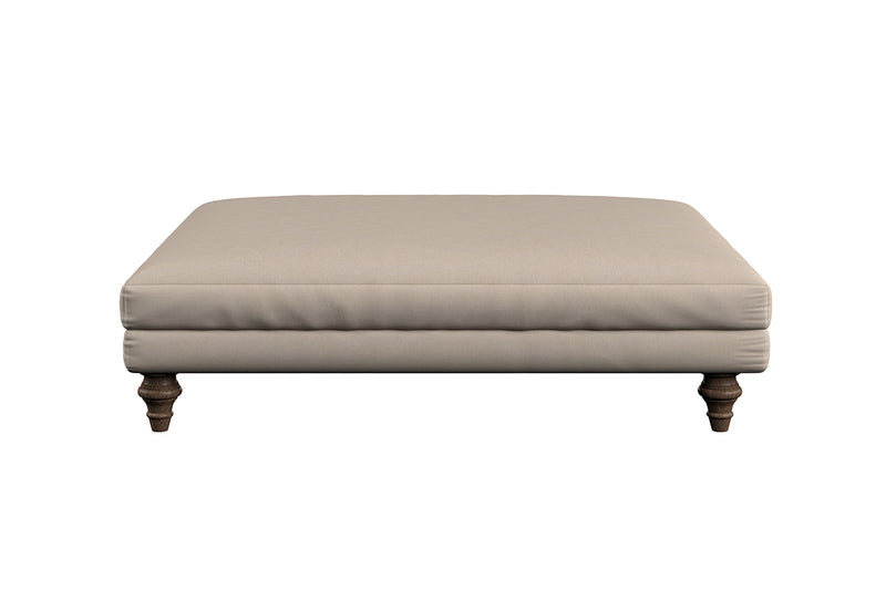 Deni Grand Footstool - Recycled Cotton Navy