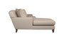 Deni Grand Left Hand Chaise Sofa - Recycled Cotton Stone