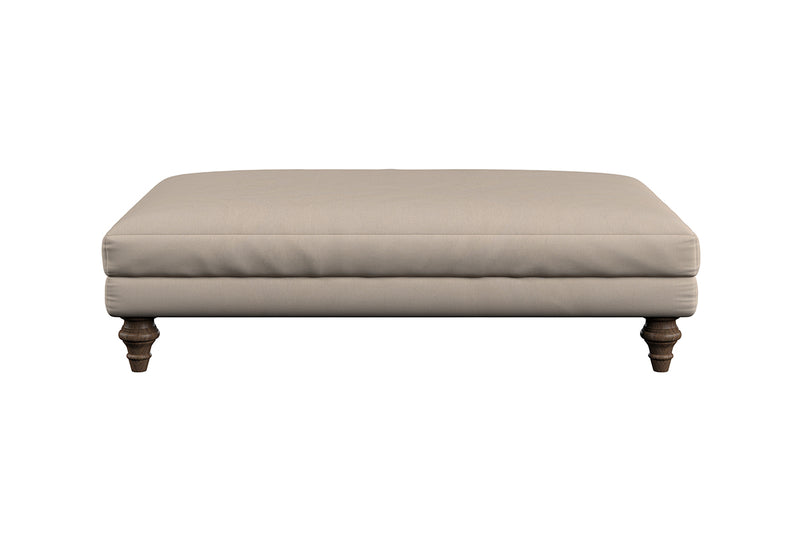 Deni Large Footstool - Recycled Cotton Ochre
