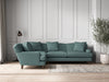 Deni Large Left Hand Corner Sofa - Recycled Cotton Airforce