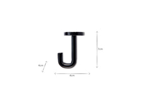 The Aniko Iron Hook (Set of 2) by nkuku is a wall-mounted, hand-cast black hook designed for convenience.
