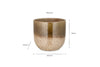 Almeida Reactive Glaze Plant Pot - Olive & Natural