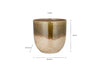 Almeida Reactive Glaze Plant Pot - Olive & Natural