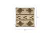 Bhumi Wool & Jute Cushion Cover - Moss Green