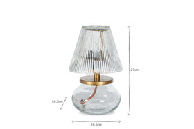 Dimalai Recycled Glass Table Lamp - Clear