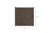 Dilli Wool Cushion Cover - Dark Brown