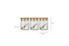 Izaan Spice Jar - Clear - (Set of 3)