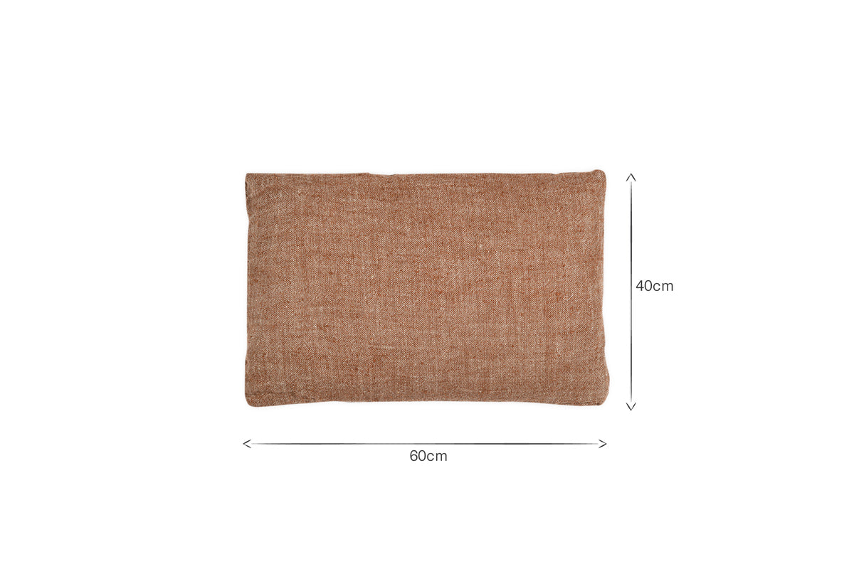 Kana Linen Cushion Cover - Rust