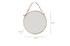 Kiko Round Mirror - Brass