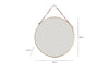 Kiko Round Mirror - Brass