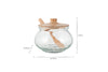 Kali Round Storage Jar - Natural & Clear