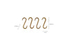 Laila Iron S-Hooks - Brass - (Set of 4)