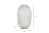Linsy Ribbed Glass Vase - Clear