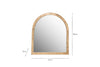 Murwara Wall Mirror - Antique Brass