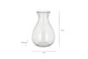 Mayumi Recycled Glass Bud Vases - Clear (Set of 3)