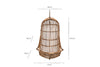 Nesari Rattan Hanging Chair - Natural