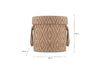 Renu Jute Laundry Basket - Rust & Natural