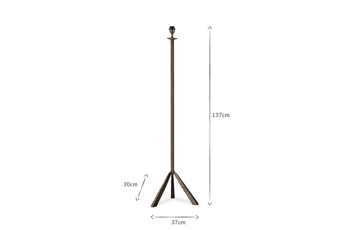 Sahhil Metal Tripod Floor Lamp - Antique Bronze