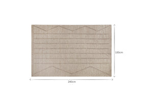 Shanti Wool & Cotton Rug - Natural