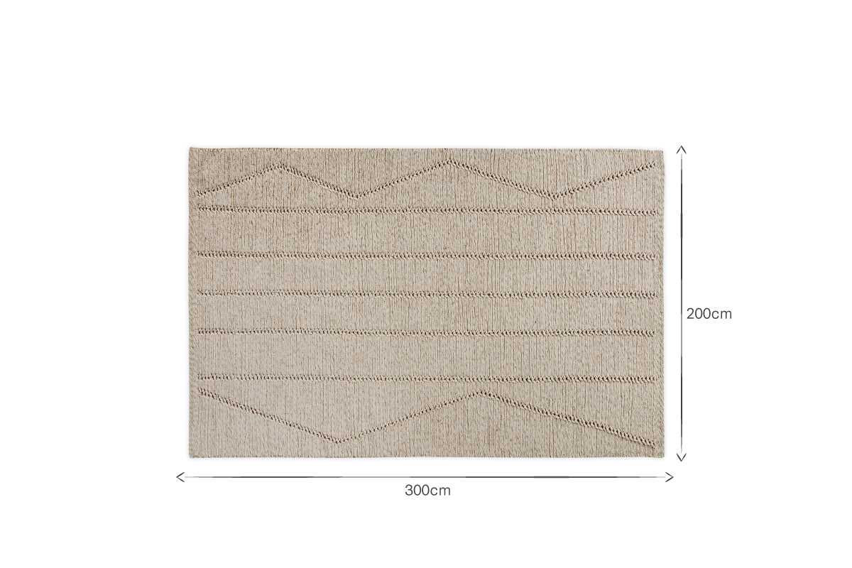 Shanti Wool & Cotton Rug - Natural