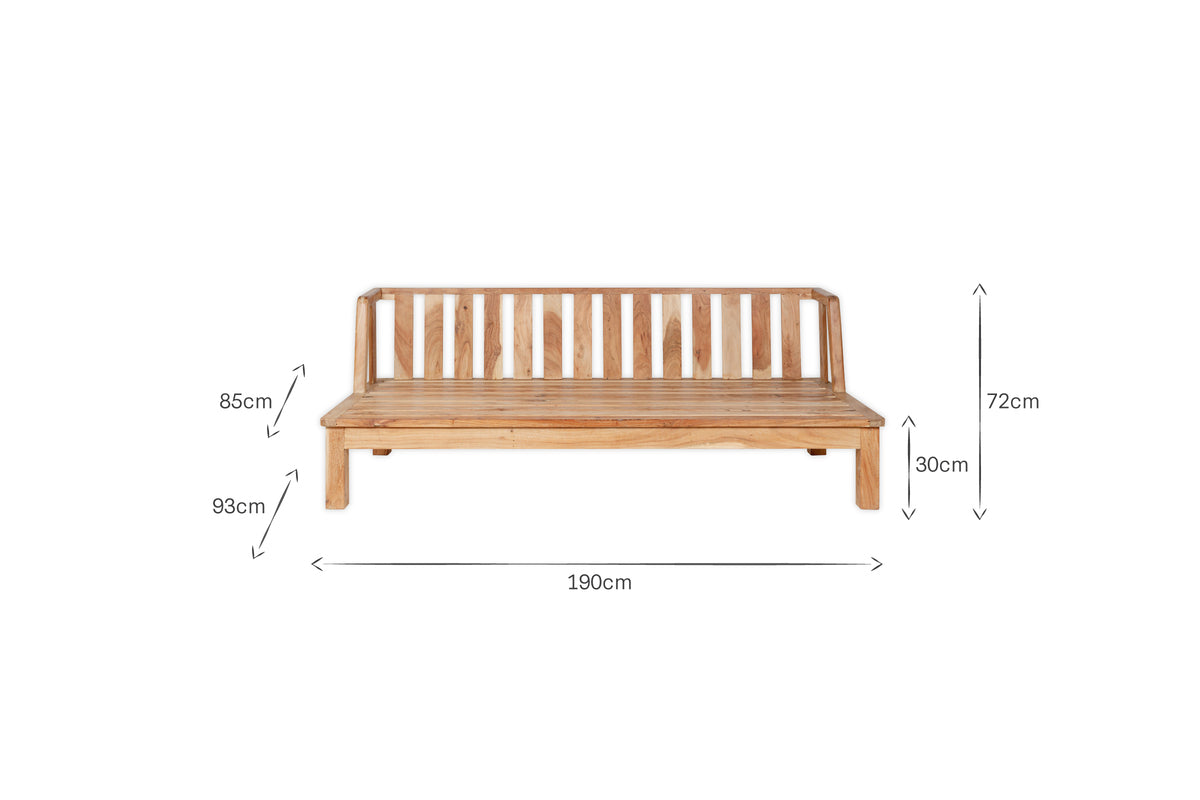 Sadhi Acacia Wood Outdoor Sofa
