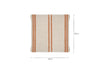 Tajana Linen Stripe Cushion Cover - Rust