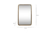 Ungura Rounded Mirror - Antique Brass - Large