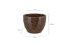 Dunai Terracotta Planter - Brown