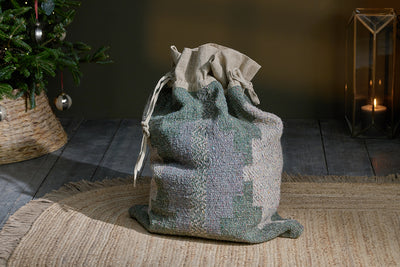 Dhanda Recycled Wool Sack - Moss & Natural