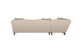 Deni Grand Left Hand Corner Sofa - Recycled Cotton Ochre-nkuku