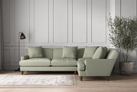 Deni Large Right Hand Corner Sofa - Recycled Cotton Seaspray-nkuku