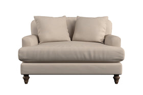 Deni Love Seat - Recycled Cotton Stone-nkuku