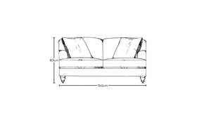 Deni Small Sofa - Recycled Cotton Natural-nkuku