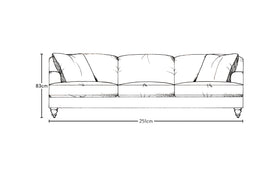 Deni Super Grand Sofa - Brera Linen Natural-nkuku