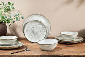 Dhanuk Ceramic Side Plate - Cream
